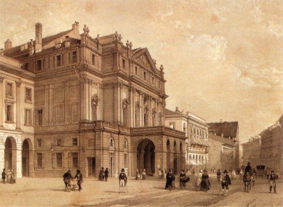 XIX_century_print,_Piazza_della_Scala,_Milano