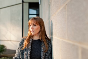 Emma Healey, photographed at the UEA campus, Norwich.