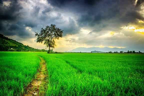 clouds cloudy countryside farm