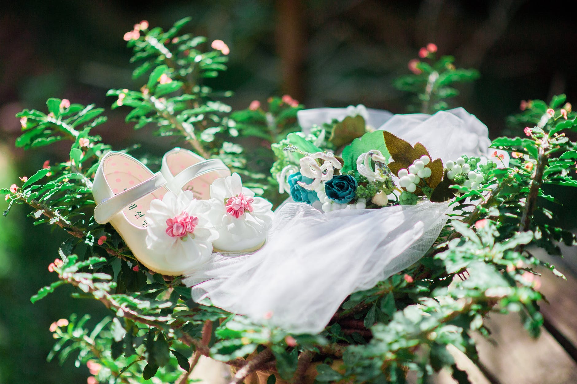 adorable blur bouquet branches