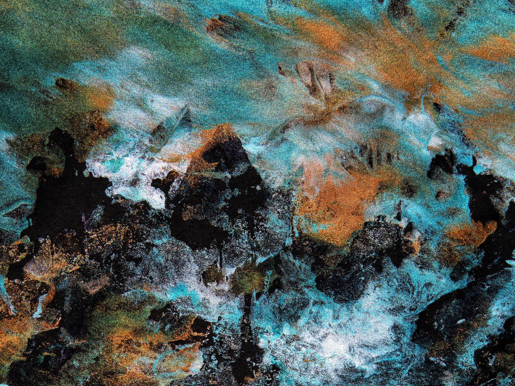 close up photo of painting